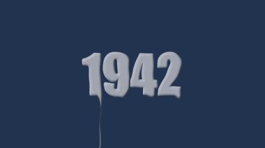 1942 metin arkaplan animasyon sıvı sistemi. Parlak sıvı metin animasyon arkaplanı. renkli arkaplan