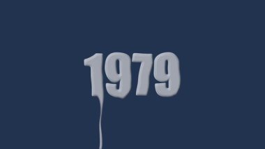 Siyah arkaplanda 3D 1977 sayısının resmi.