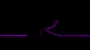 Parlak çizgileri ve çizgileri olan soyut bir arkaplan. 3d oluşturma