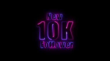 Neon metin ile teşekkür ederim, vektör illüstrasyonu