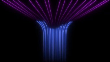 neon soyut arkaplan. 3D görüntüleme, 3D resimleme