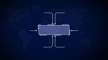 Karanlık arkaplanda genel ağ kavramı.