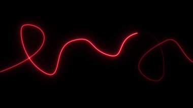 Koyu arkaplanda parlayan ışık çizgileri