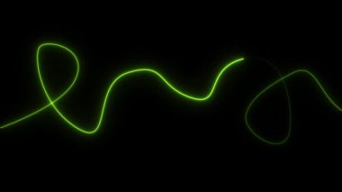 siyah zemin soyut yeşil dalga