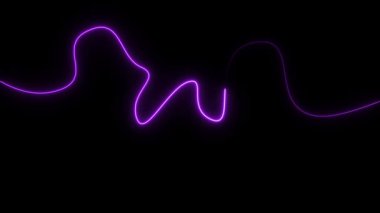 soyut neon çizgileri, dalga arkaplanı, vektör illüstrasyonu