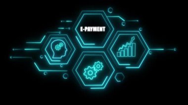 iş konsepti ile dijital arkaplan, 3D görüntüleme