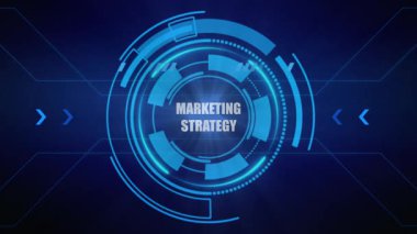 Pazarlama stratejisi. İş konsepti. 3d oluşturma