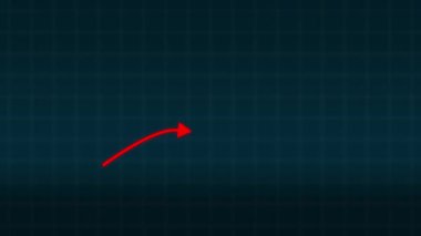 Parlayan neon ok simgesi gri arkaplanda izole edildi. Ok başı sembolü. Navigasyon oku işareti. vektör illüstrasyonu