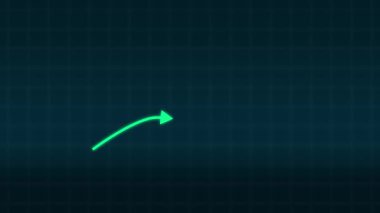 Neon ok işareti, vektör