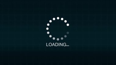 Koyu arkaplanda yükleme simgesi, web tasarımı