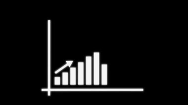 Grafik çizelgesi simgesi. Web için grafik grafik çizelgesi vektör simgelerinin düz çizimi
