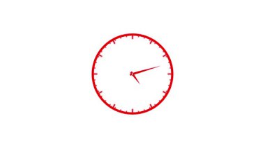 Saat simgesi. zaman düz tasarımı