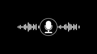 mikrofon simgesi, düz tasarım