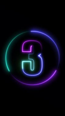 Üç numaralı neon ışığı.