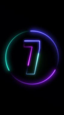 Neon yazı tipi. s harfi