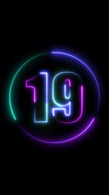 Neon tarzında 10 numara.