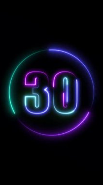 Parlak ışıklı neon yazı tipi, 3 boyutlu, neon ışıklı yazı tipi.