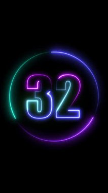 Arka planda 3 boyutlu ışık var. Ana hatların 3 boyutlu logo tasarımı.