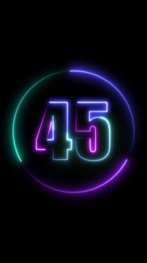 3 d neon ışığı numara 5