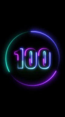 0 numara 0. 0 numaralı neon yazı tipi.