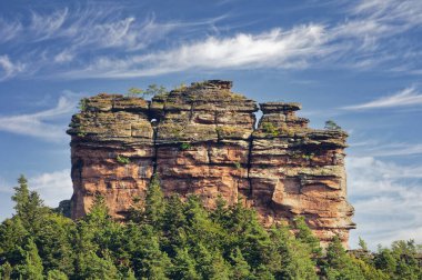Asselstein Rock,Trifels,Palatinate Wine region,Rhineland-Palatinate,Germany