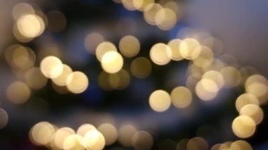 Bulanık bokeh efektli soyut parlayan ışıklar. Mutlu yıllar, Noel, Sevgililer Günü ya da doğum günü partisi kutlama geçmişi