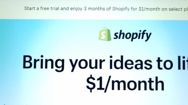2023 Shopify தளம — ஸ்டாக் வீடியோ