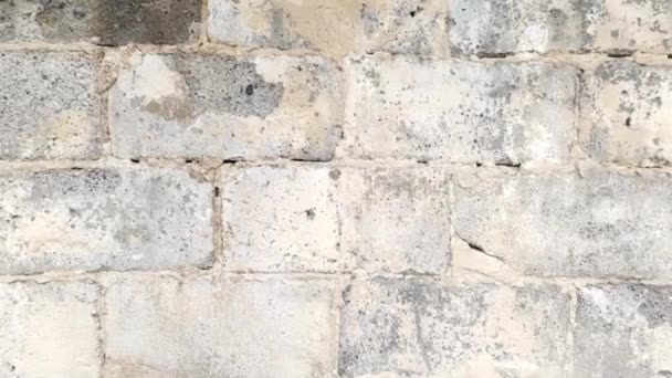 Starý Street Wall Textura Pozadí Close — Stock video