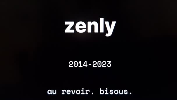 Konskie Πολωνία Μαΐου 2023 Ιστοσελίδα Εφαρμογής Zenely Που Εμφανίζεται Στην — Αρχείο Βίντεο