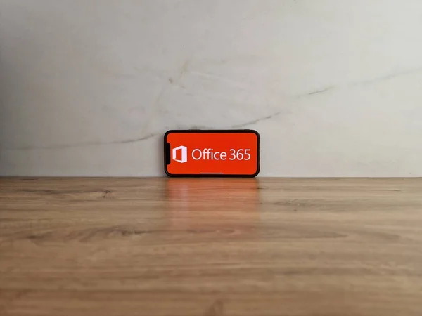 Конске Польша Мая 2023 Года Логотип Microsoft Office 365 Отображается — стоковое фото
