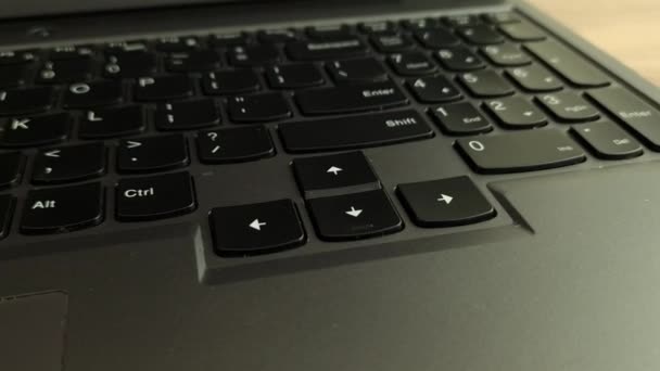 カーソルキー コンピュータキーボードの左 方向キーまたはナビゲーション矢印キー 閉じる — ストック動画
