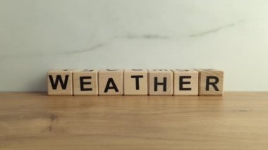 Tahta bloklardan hava durumu. Hava tahmini kavramı