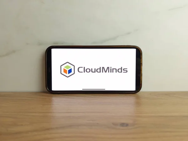 Konskie Polen Juli 2023 Cloudminds Cloud Intelligent Robot Operator Logo — Stockfoto
