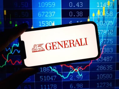 Konskie, Polonya - 24 Ocak 2024: Genel şirket logosu cep telefonu ekranında gösterildi