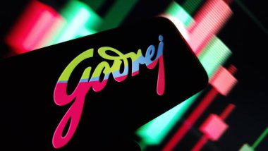 Konskie, Poland - December 08, 2024: Godrej company logo displayed on mobile phone clipart