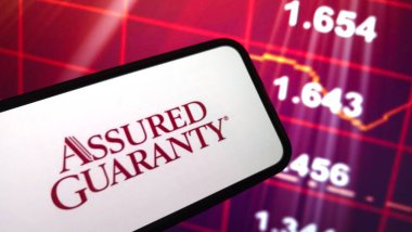 Konskie, Polonya - Nisan 06, 2025: Guaranty şirketinin logosu cep telefonunda gösterildi