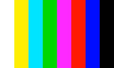 Colorful CMYK RGB TV Test Pattern Stripes Background, TV color bars