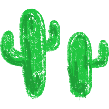 Crayon cactus kids drawing, Crayon drawing