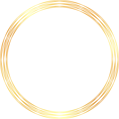 Gold circle border, Golden circle thin lines