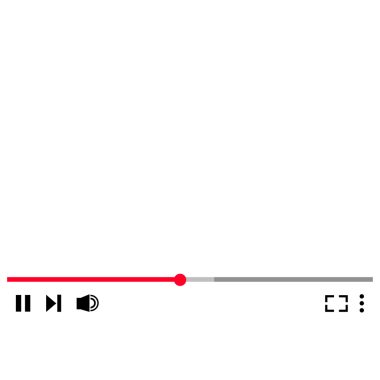 Video Player Interface  Video player frame with function buttons