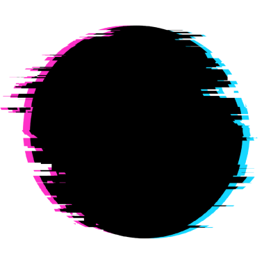 Glitch circle banner  Tech banner design
