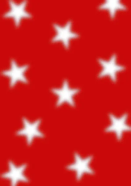 Christmas Star Pattern Background, Red Poster Template with White Stars