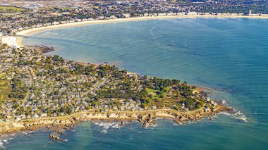 French atlantic ocean coast and loire river estuary