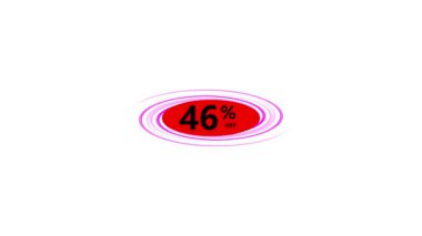 % 46 indirimli Siyah Ekran Animasyon Etiketi. Ürün için Satış Etiketi