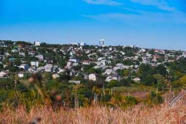 Beautiful autumn sunset in Tunnel Beam forest, Dnipro, Ukraine. Captured on September 16, 2025, showcasing warm colors, serene nature, and tranquil atmosphere in early fall.