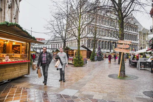 December 2019 Gent België Kerst Kermis Paviljoen Kerstmarkt — Stockfoto