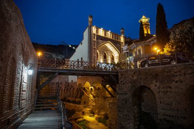 Gürcistan 'da, eski Tiflis' teki güzel Juma camii.. 