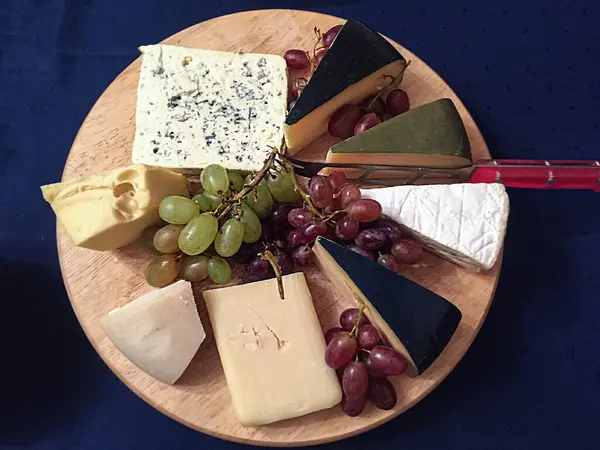 Assortment Cheese Table Top View — Stock Photo, Image