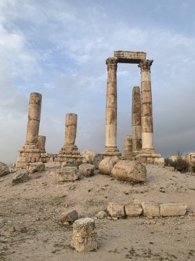 Amman Kalesindeki Herkül Tapınağı tamamlandı, Jordan.. 