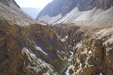 Passu köyündeki dağlar, Gilgit Baltistan 'ın üst Hunza' sındaki Gojal vadisi..